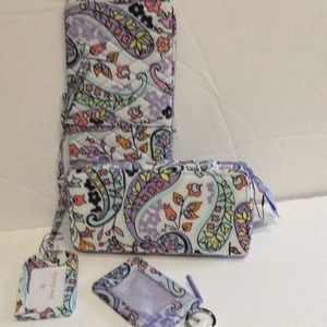 Vera Bradley Maddalena Paisley travel items N W T